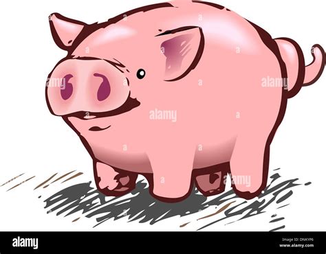 A Cute Piggy Pig In A Rough And Ready Style No Meshes Used All Blends