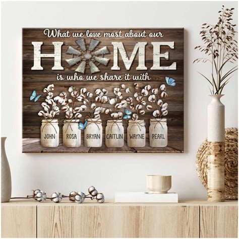 Custom Canvas Prints Personalized Names Gifts What We Love Most About