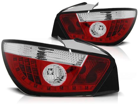 LED TAIL LIGHTS RED WHITE Fits SEAT IBIZA 6J 3D 06 08 In Taillights
