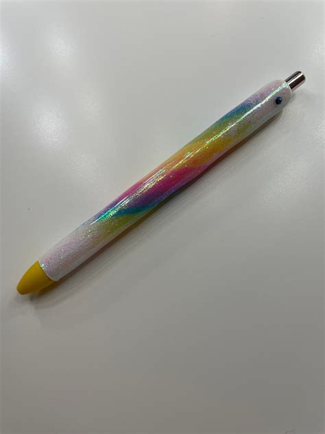 Iridescent Rainbow Unicorn Glitter Pen Free Shipping Etsy