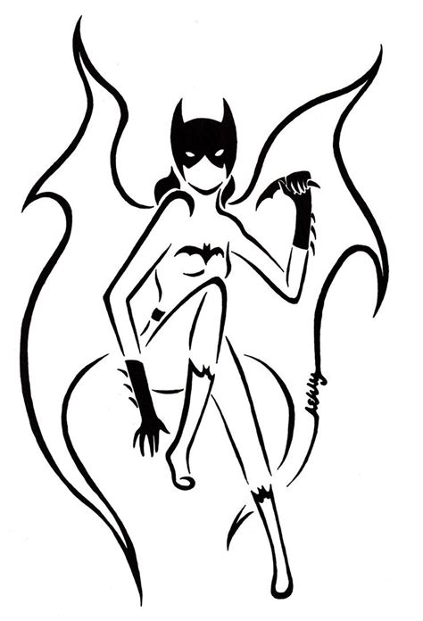 Batgirl Tribal Tatt By Zanture Angel On Deviantart Batgirl Art