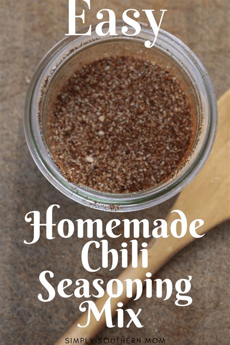 Homemade Chili Seasoning Recipe Simply Southern Mom