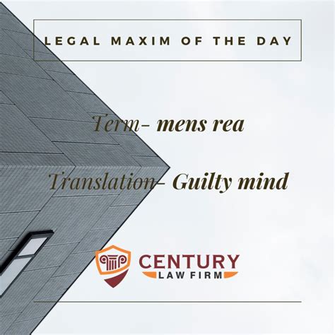 mens rea legal maxim meaning and explanation