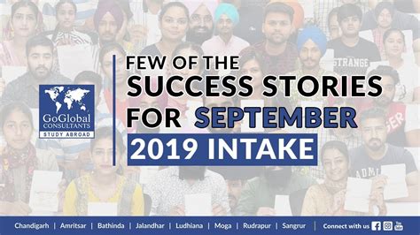 Few Of The Success Stories For September 2019 Intake Youtube