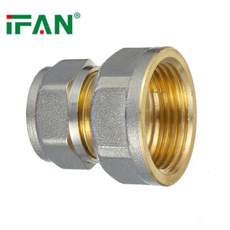 Ifan Silver Colour Pex Plumbing Socket Pex Compression Brass Female