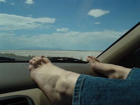 feet on the dash feet on the dash there are still toe mar… flickr