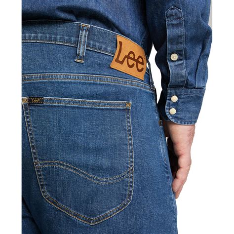 Luke Lee Jeans Slim Tapered Jeans In Mid Stonewash