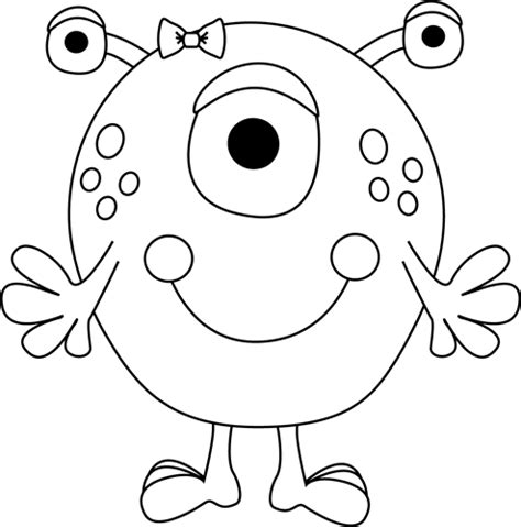 You can find more monster clip arts black and white in our. Monster Eyes For Coloring Pages