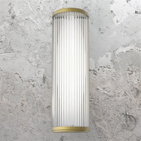 Gold Art Deco Bathroom Wall Light Cl 39749 E2 Contract Lighting Uk