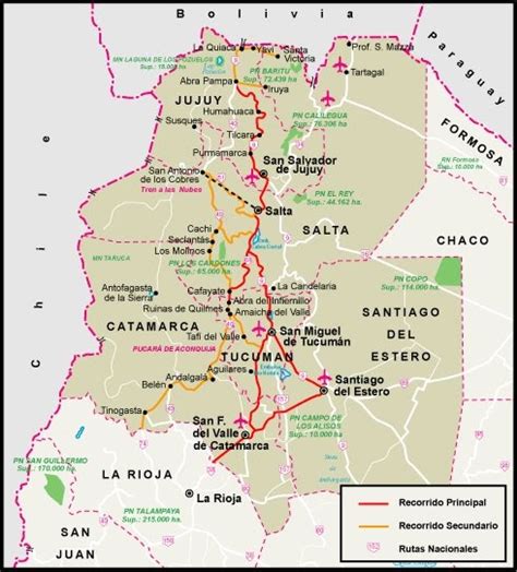 Conociendo El Norte Argentino Mapa Noroeste Argentino