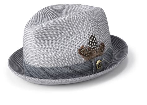 Montique H 1846 Mens Straw Matching Hat Grey Abby Fashions