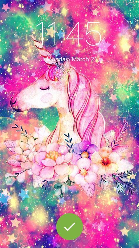 Unicorn Galaxy Wallpaper Girls Screenlock For Android