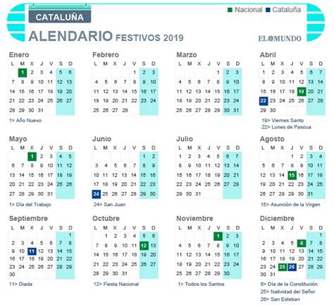 Calendario Mar 2021 Calendario Laboral De Cataluña 2021