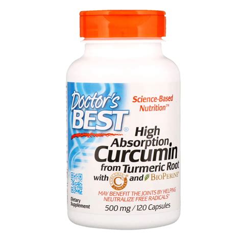 Curcumin High Absorption 500mg 120 Capsules Drs Best