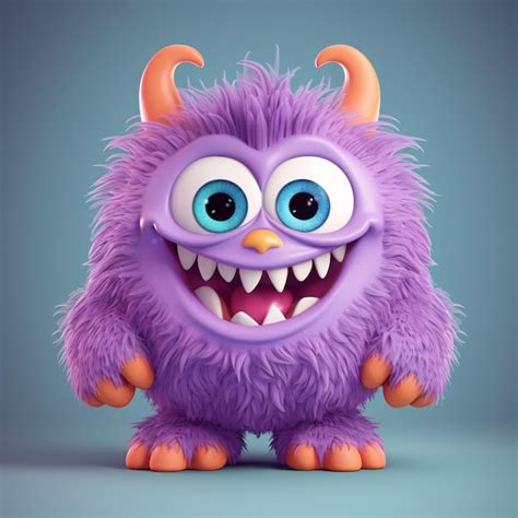 premium ai image adorable 3d monster character collection of cute and playful images