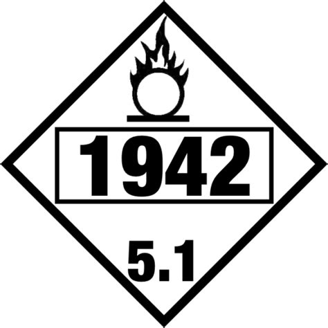 1942 Ammonium Nitrate 5 1 DOT Placard SafeRack Installations