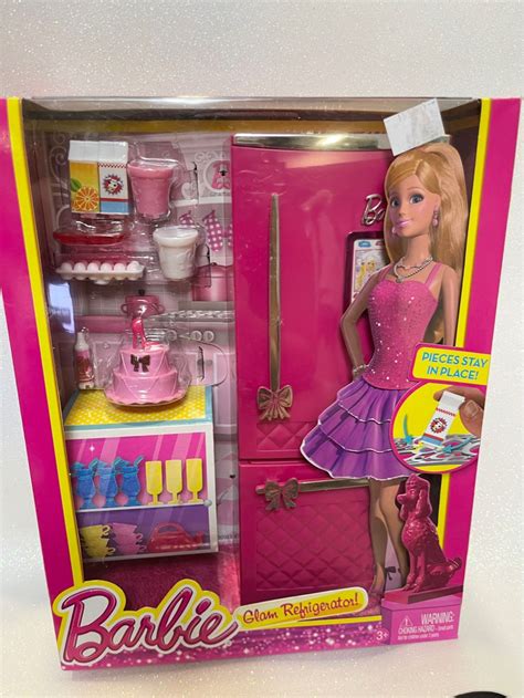 Brand New Barbie Life In The Dream House Glam Refrigerator Hobbies