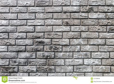 Brick Wall Of Decorative Gray Stone Stock Photo Image Of