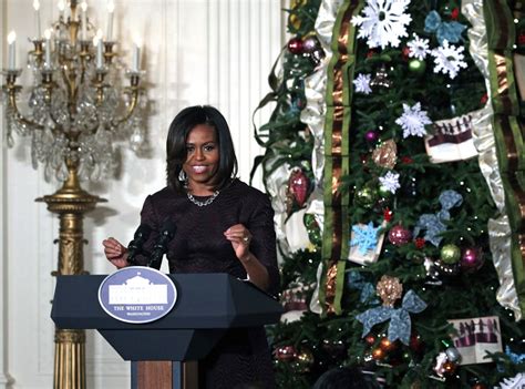 Michelle Obama From Stars Celebrate Christmas 2014 E News