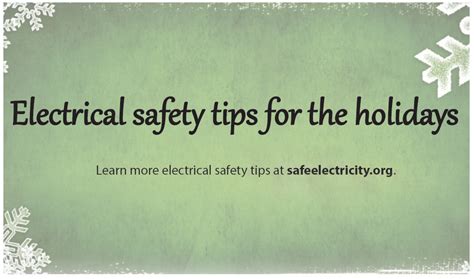 Electrical Safety Tips For The Holidays News First Electric Cooperative