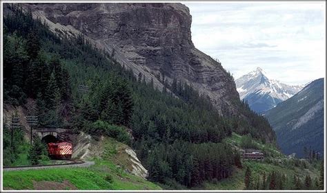 Kicking Horse Pass British Columbia West Coast Canada Via Rail