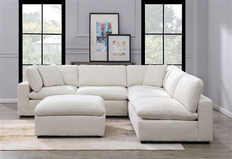 Cloud 9 Modular Sectional Set (Cotton) by Elements Furniture ...