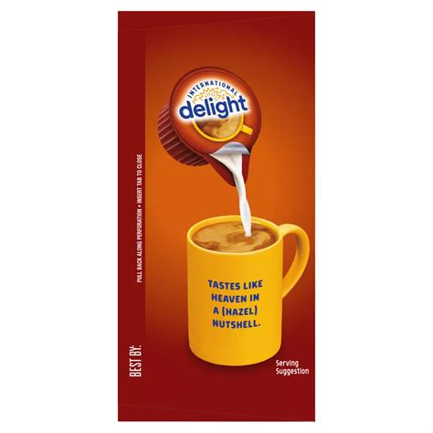 International Delight Hazelnut Coffee Creamer Singles Shop Coffee