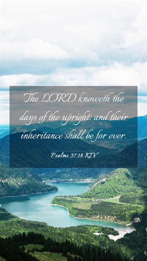 Psalms 37 18 KJV Mobile Phone Wallpaper The LORD Knoweth The Days Of