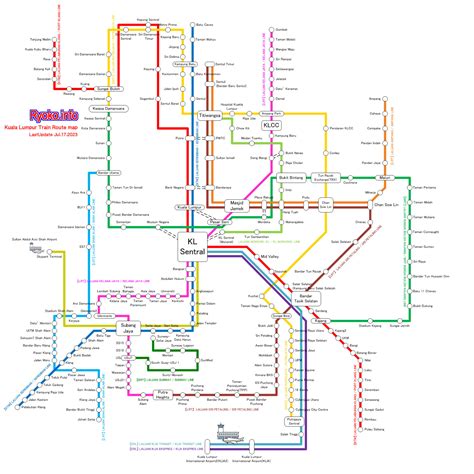 Kuala Lumpur Train Route Map