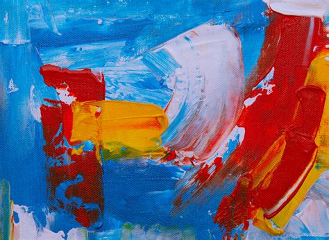 Red Orange And Blue Abstract Painting · Free Stock Photo