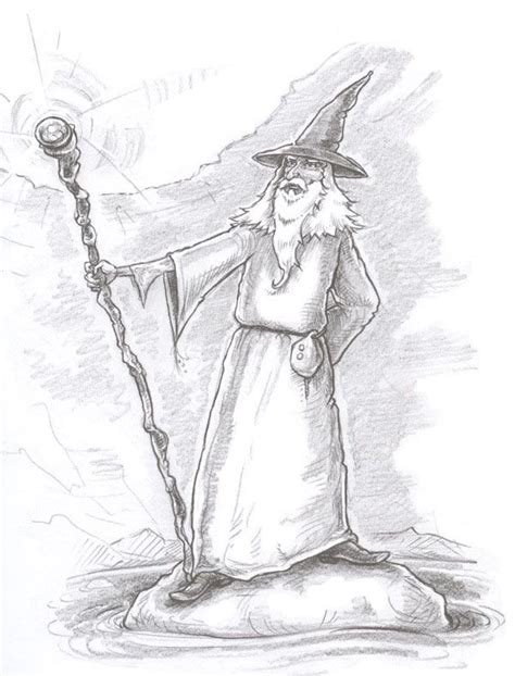 Drawing Of Wizard