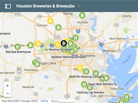 Houston Breweries And Brewpubs Map Houston Beer Guide