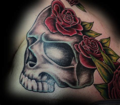 Skull And Roses Chest Piece Stay True Tattoos