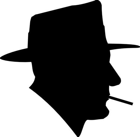Free Man In Fedora Silhouette Download Free Man In Fedora Silhouette