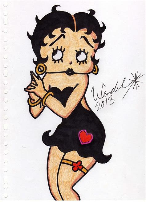 Betty Boop Drawing By Wendel Krolis