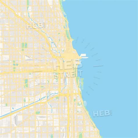 Chicago Map Vector At Collection Of Chicago Map