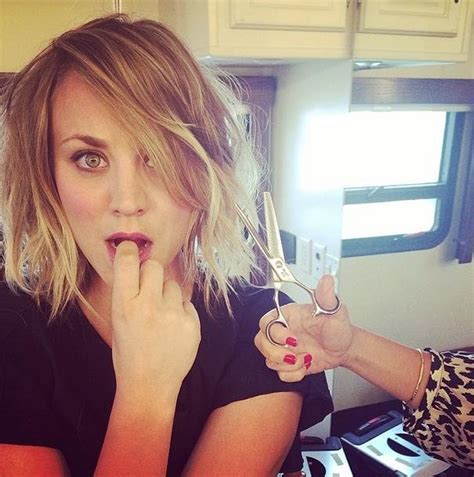 Kaley Cuoco Chops Her Long Locks In Instagram Pic