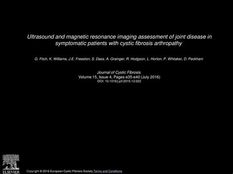 Ultrasound And Magnetic Resonance Imaging Assessment Of Joint Disease