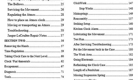 atmos clock repair manual