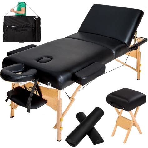 Table Massage Professionnelle 3 Zones Noir