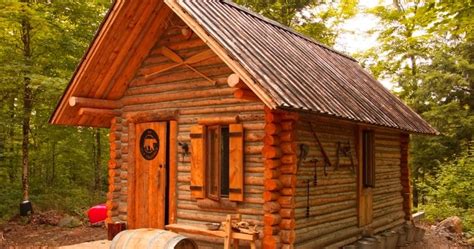 Off Grid Log Cabin Timelapse Built By One Man In Canadian Wilderness