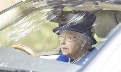 Queen News Queen Spotted Back Behind The Wheel Of Her Jaguar At
