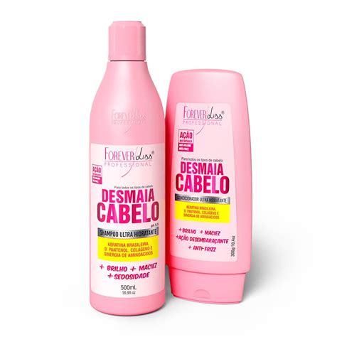 Kit Desmaia Cabelo Shampoo E Condicionador Em 2020 Com Imagens Shampoo E Condicionador