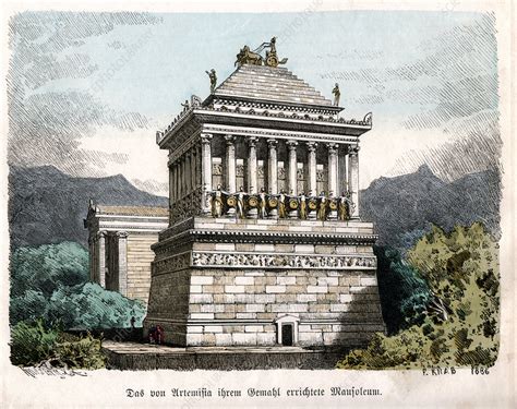 Mausoleum At Halicarnassus Illustration Stock Image C0228910