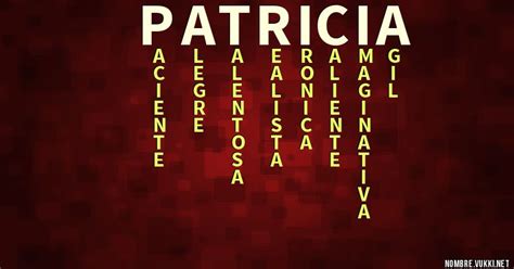 Qué Significa Patricia