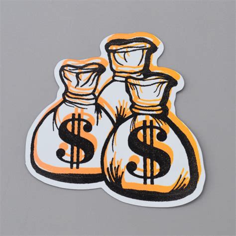 Money Bags Sticker Metal The Brand