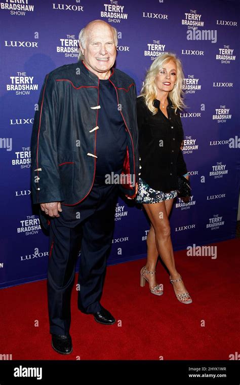 Terry Bradshaw Tammy Bradshaw At The Terry Bradshaw Show Opening Night Debut Held At The Luxor