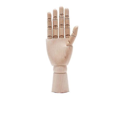 Wooden Hand Model Flexible Moveable Fingers Manikin Hand Figure For