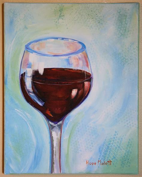 Hope Malott Decorative Arts Apothic Red Wine Glass Paint Party