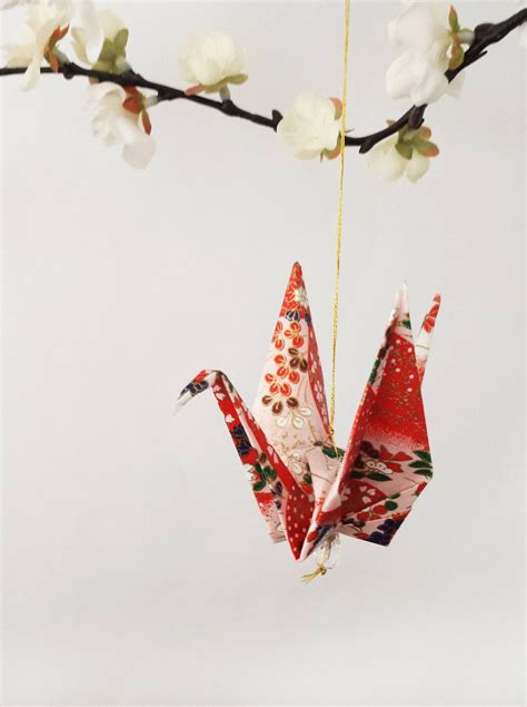 Exquisite Origami Paper Crane Hanging Decor Peace Crane T Etsy